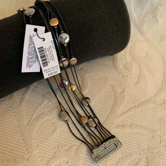 Chico's Erika Mixed Metals Circle Beads Bracelet - Picture 7 of 7